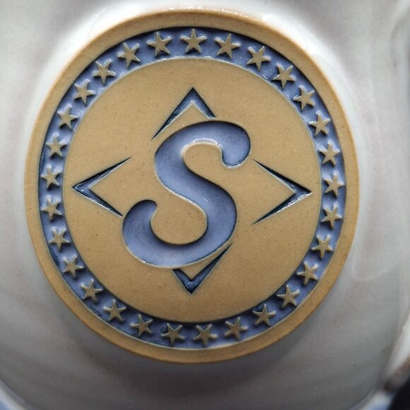 Handmade Deneen Pottery "S" Coffee Mug Bright Morning Star 2025 - Picture 2 of 7